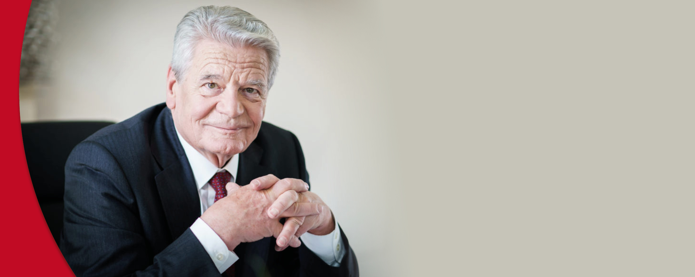 Stiftungsprofessur 2021 - Bundespräsident a. D. Joachim Gauck (Foto/Copyright J.Denzel-S.Kugler.)